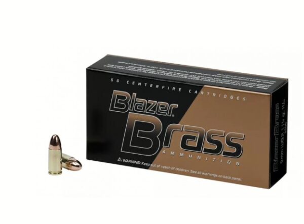 Blazer Ammo 9mm 115gr Fmj (50)