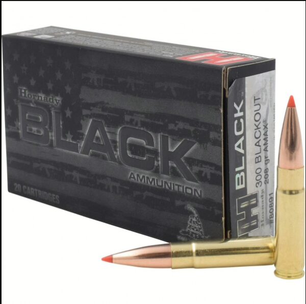 Hornady Amm 300 Black Out  208gr A-max Blk