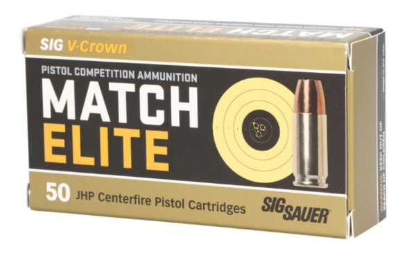 Sig Sauer Ammo 9mm 115gr Elite V-crown