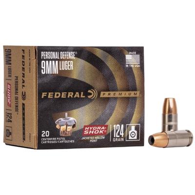 Federal 9mm luger 124gr hydra shock (20)