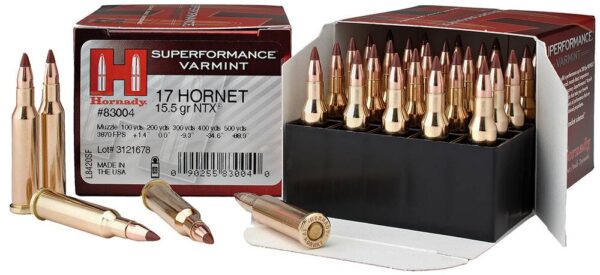 Hornady amm 17 hornet 15.5gr ntx spf (25)