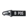 Condor blood type key chain b+ (black)