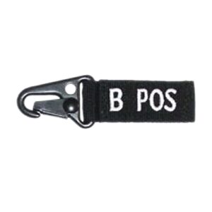 Condor blood type key chain b+ (black)