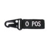 Condor o positive blood type key chain - black