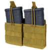 Condor mag pouch dbl m14 open cyote brn