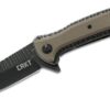 Crkt apoc folder g10 w/blk stn washed