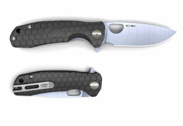 Honey badger knife flipper stnwash hbs7 lrge blk