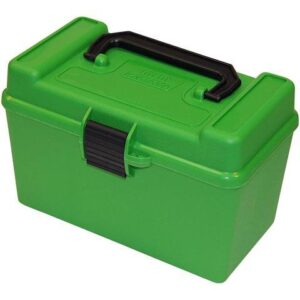 Mtm deluxe green 50-round rifle ammo box