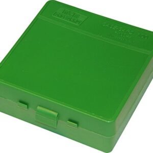 Mtm 44 cal 100-round pistol ammo box - green