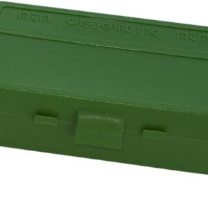 Mtm 50-round flip-top green ammo box .38/.357