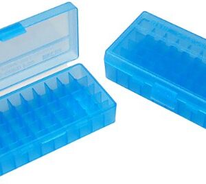 Mtm flip-top ammo box 38/357 - 50 rounds, blue