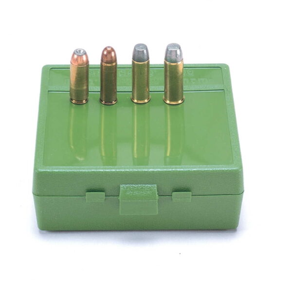 Mtm 64-round flip-top ammo box, green