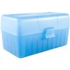 Mtm rm-50 50-round rifle ammo box, clear blue
