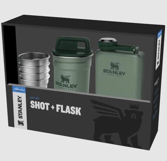 Stanley adv shot+flask giftpak grn