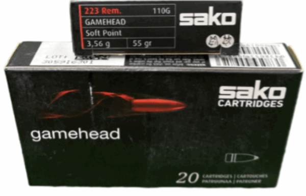 Sako amm 223 sp 55gr gh ammo