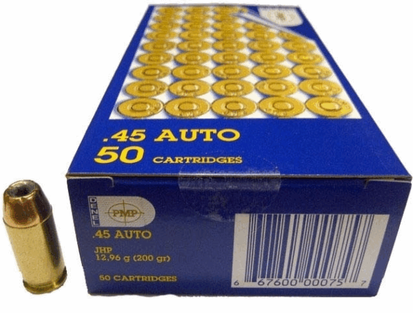 Pmp rnd pck 45 auto jhp 200gr